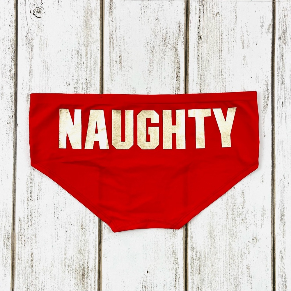 VS PINK Seamless Extra Low Rise Hipster Medium Holiday Christmas Rare
